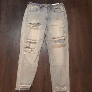 A pair of tom girl jeans
